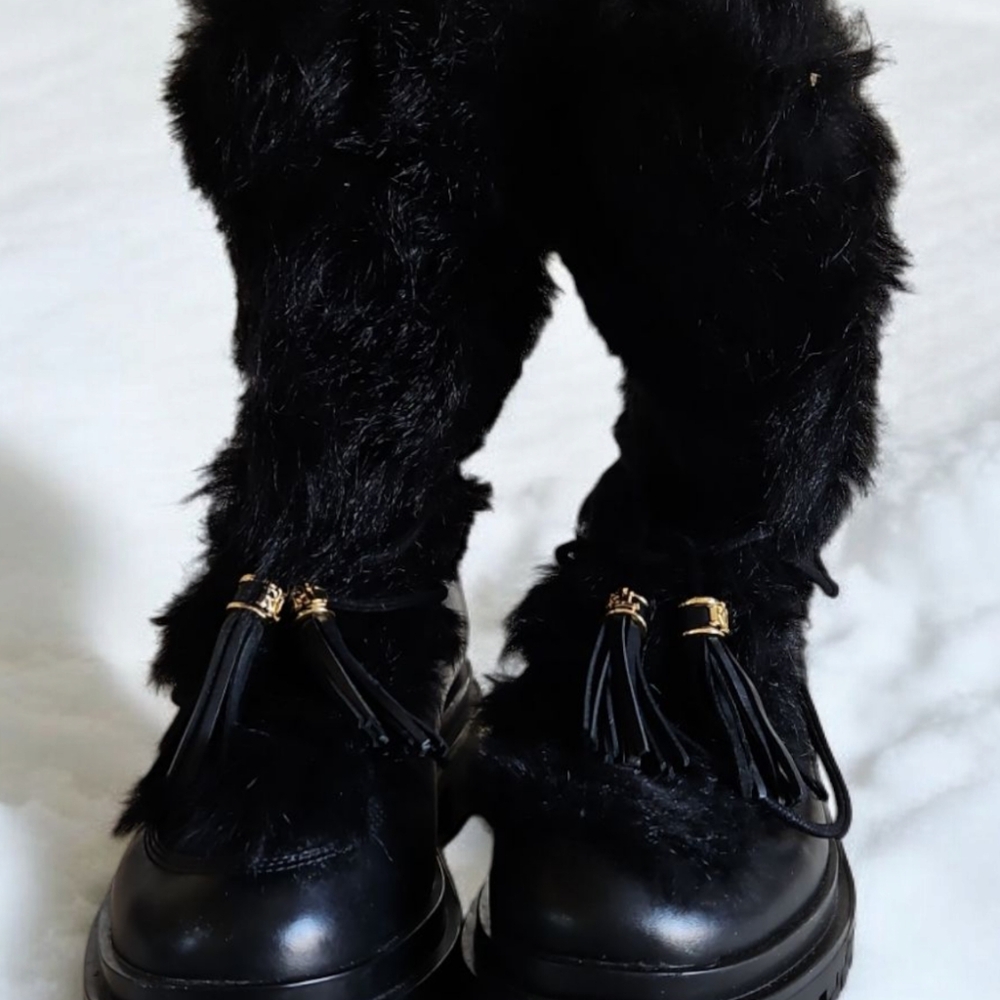 Women's Ralph Lauren Celia Boots Shearling Leather Weatherproof